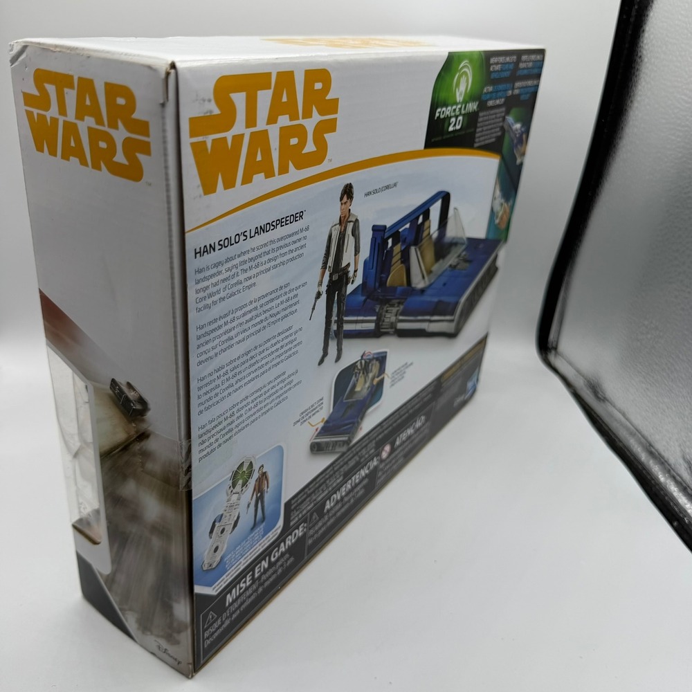 Star Wars Force Link 2.0 Han Solo Landspeeder Vehicle & Corellia Figure E1263 - Picture 5 of 12